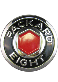 33-39 PACKARD STANDARD 8 TRUNK RACK MEDALLION