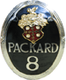 33-39  PACKARD STD 8 CRNK HOLE COV/ RADIATOR SHELL MEDALLION