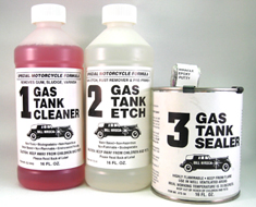 Kustomservice Tankerize Power Motorcycle Fuel Tank Repair Kit – Medium (20/25lt), Red
