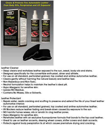 RAGGTOPP Leather Cleaner & Protectant Kit with Leather Interior